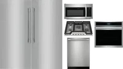 6 Piece Package Includes Refrigerator, Freezer, Cooktop, Wall Oven, Microwave And Dishwasher
