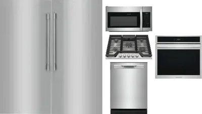 6 Piece Package Includes Refrigerator, Freezer, Cooktop, Wall Oven, Microwave And Dishwasher