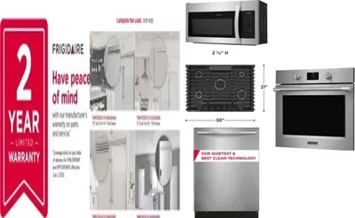 6 Piece Package Includes Refrigerator, Freezer, Cooktop, Wall Oven, Microwave And Dishwasher