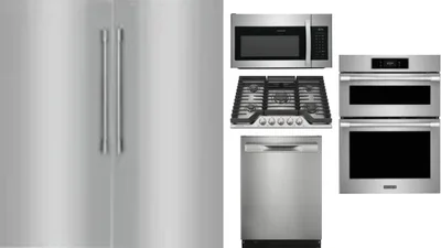6 Piece Package Includes Refrigerator, Freezer, Cooktop, Wall Oven, Microwave And Dishwasher