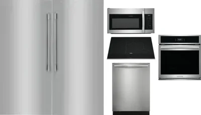 6 Piece Package Includes Refrigerator, Freezer, Cooktop, Wall Oven, Microwave And Dishwasher