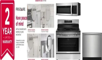 5 Piece Package Includes Refrigerator, Freezer, Range, Microwave And Dishwasher