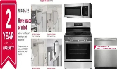 5 Piece Package Includes Refrigerator, Freezer, Range, Microwave And Dishwasher