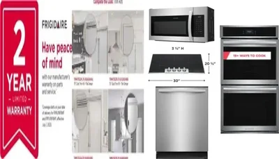 6 Piece Package Includes Refrigerator, Freezer, Cooktop, Wall Oven, Microwave And Dishwasher