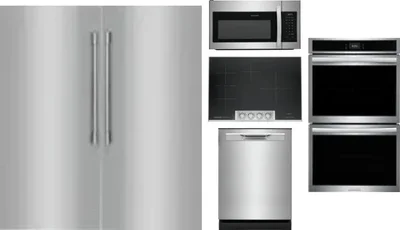 6 Piece Package Includes Refrigerator, Freezer, Cooktop, Wall Oven, Microwave And Dishwasher