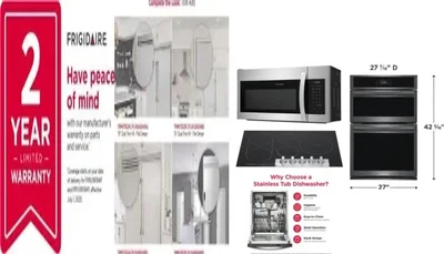6 Piece Package Includes Refrigerator, Freezer, Cooktop, Wall Oven, Microwave And Dishwasher