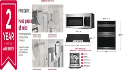 6 Piece Package Includes Refrigerator, Freezer, Cooktop, Wall Oven, Microwave And Dishwasher