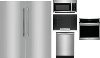 6 Piece Package Includes Refrigerator, Freezer, Cooktop, Wall Oven, Microwave And Dishwasher