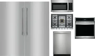 6 Piece Package Includes Refrigerator, Freezer, Cooktop, Wall Oven, Microwave And Dishwasher