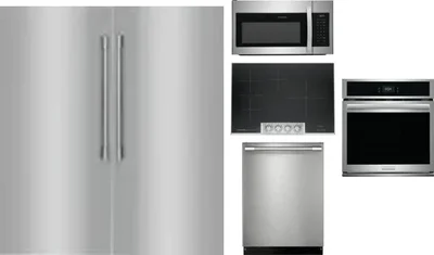 6 Piece Package Includes Refrigerator, Freezer, Cooktop, Wall Oven, Microwave And Dishwasher