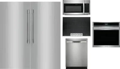 6 Piece Package Includes Refrigerator, Freezer, Cooktop, Wall Oven, Microwave And Dishwasher