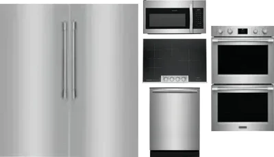 6 Piece Package Includes Refrigerator, Freezer, Cooktop, Wall Oven, Microwave And Dishwasher