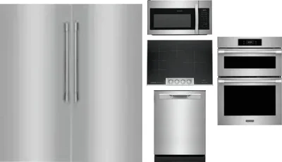 6 Piece Package Includes Refrigerator, Freezer, Cooktop, Wall Oven, Microwave And Dishwasher