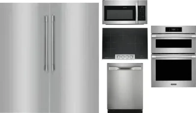 6 Piece Package Includes Refrigerator, Freezer, Cooktop, Wall Oven, Microwave And Dishwasher