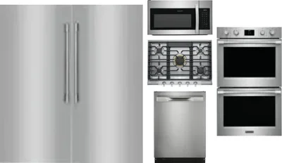 6 Piece Package Includes Refrigerator, Freezer, Cooktop, Wall Oven, Microwave And Dishwasher