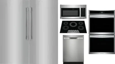 6 Piece Package Includes Refrigerator, Freezer, Cooktop, Wall Oven, Microwave And Dishwasher