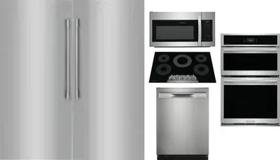 6 Piece Package Includes Refrigerator, Freezer, Cooktop, Wall Oven, Microwave And Dishwasher