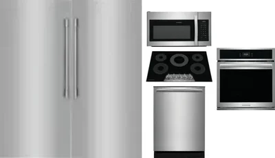 6 Piece Package Includes Refrigerator, Freezer, Cooktop, Wall Oven, Microwave And Dishwasher