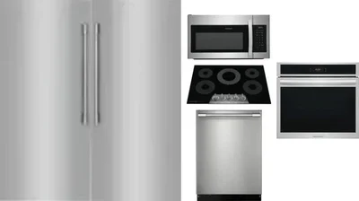 6 Piece Package Includes Refrigerator, Freezer, Cooktop, Wall Oven, Microwave And Dishwasher