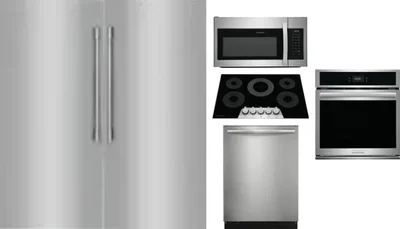 6 Piece Package Includes Refrigerator, Freezer, Cooktop, Wall Oven, Microwave And Dishwasher