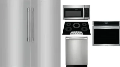 6 Piece Package Includes Refrigerator, Freezer, Cooktop, Wall Oven, Microwave And Dishwasher
