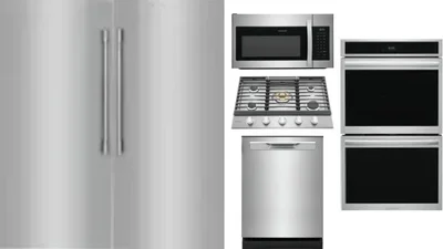 6 Piece Package Includes Refrigerator, Freezer, Cooktop, Wall Oven, Microwave And Dishwasher