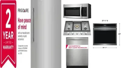 6 Piece Package Includes Refrigerator, Freezer, Cooktop, Wall Oven, Microwave And Dishwasher