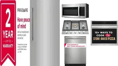 6 Piece Package Includes Refrigerator, Freezer, Cooktop, Wall Oven, Microwave And Dishwasher