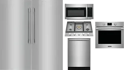 6 Piece Package Includes Refrigerator, Freezer, Cooktop, Wall Oven, Microwave And Dishwasher