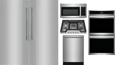 6 Piece Package Includes Refrigerator, Freezer, Cooktop, Wall Oven, Microwave And Dishwasher