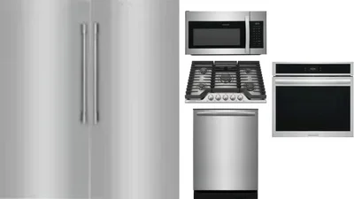 6 Piece Package Includes Refrigerator, Freezer, Cooktop, Wall Oven, Microwave And Dishwasher