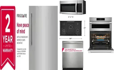 6 Piece Package Includes Refrigerator, Freezer, Cooktop, Wall Oven, Microwave And Dishwasher