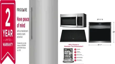 6 Piece Package Includes Refrigerator, Freezer, Cooktop, Wall Oven, Microwave And Dishwasher