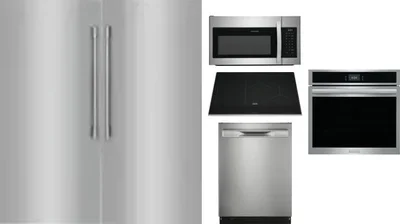 6 Piece Package Includes Refrigerator, Freezer, Cooktop, Wall Oven, Microwave And Dishwasher