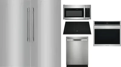 6 Piece Package Includes Refrigerator, Freezer, Cooktop, Wall Oven, Microwave And Dishwasher