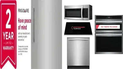 6 Piece Package Includes Refrigerator, Freezer, Cooktop, Wall Oven, Microwave And Dishwasher