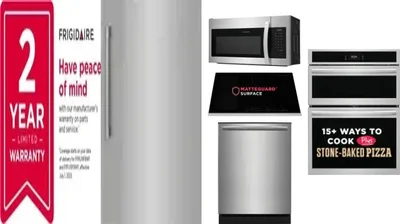 6 Piece Package Includes Refrigerator, Freezer, Cooktop, Wall Oven, Microwave And Dishwasher