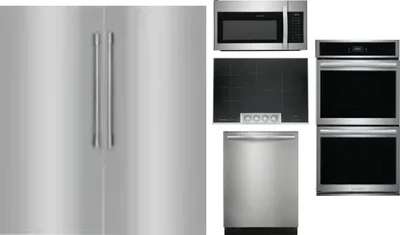 6 Piece Package Includes Refrigerator, Freezer, Cooktop, Wall Oven, Microwave And Dishwasher