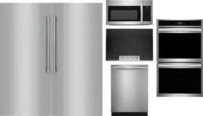 6 Piece Package Includes Refrigerator, Freezer, Cooktop, Wall Oven, Microwave And Dishwasher