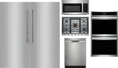 6 Piece Package Includes Refrigerator, Freezer, Cooktop, Wall Oven, Microwave And Dishwasher