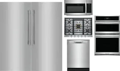 6 Piece Package Includes Refrigerator, Freezer, Cooktop, Wall Oven, Microwave And Dishwasher