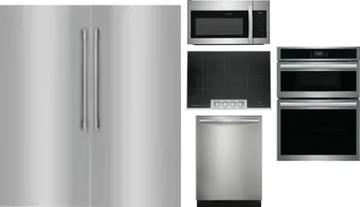 6 Piece Package Includes Refrigerator, Freezer, Cooktop, Wall Oven, Microwave And Dishwasher