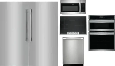 6 Piece Package Includes Refrigerator, Freezer, Cooktop, Wall Oven, Microwave And Dishwasher