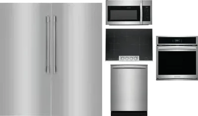 6 Piece Package Includes Refrigerator, Freezer, Cooktop, Wall Oven, Microwave And Dishwasher