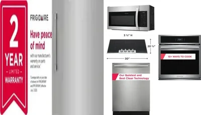 6 Piece Package Includes Refrigerator, Freezer, Cooktop, Wall Oven, Microwave And Dishwasher