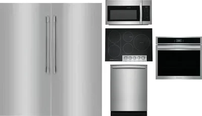 6 Piece Package Includes Refrigerator, Freezer, Cooktop, Wall Oven, Microwave And Dishwasher