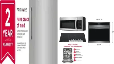 6 Piece Package Includes Refrigerator, Freezer, Cooktop, Wall Oven, Microwave And Dishwasher