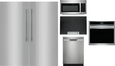 6 Piece Package Includes Refrigerator, Freezer, Cooktop, Wall Oven, Microwave And Dishwasher