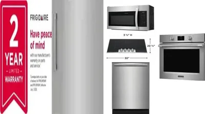 6 Piece Package Includes Refrigerator, Freezer, Cooktop, Wall Oven, Microwave And Dishwasher