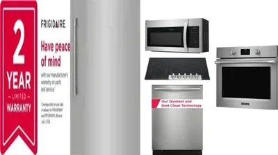 6 Piece Package Includes Refrigerator, Freezer, Cooktop, Wall Oven, Microwave And Dishwasher